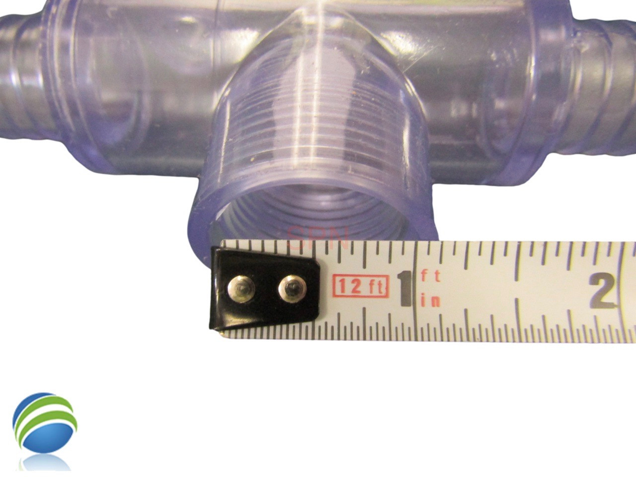 Flow Switch Tee Housing, Sundance and Jacuzzi Premium Replacement, 3/4" Barb x 3/4" Barb x 3/8" Barb