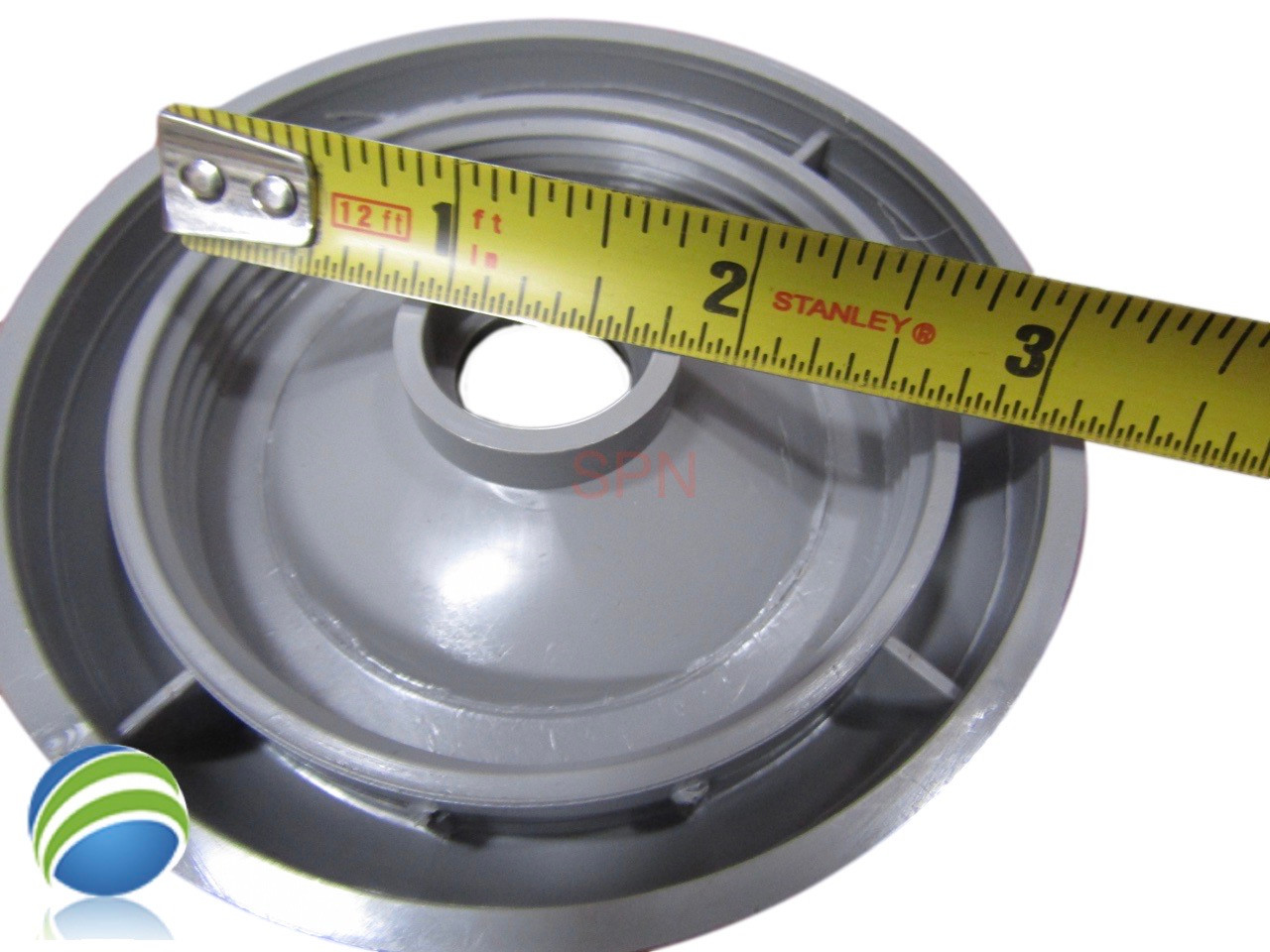 Spa Hot Tub Diverter Cap 3 3/4" Wide Gray Smooth 5 Scallop Non Buttress How To Video