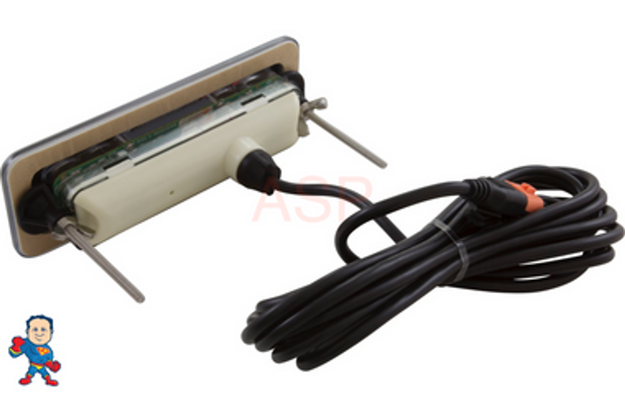 Topside  Control, Gecko, IN.K300, 4-Button, LCD, Pump1, Pump2, 10' Cable, w/in.link Plug