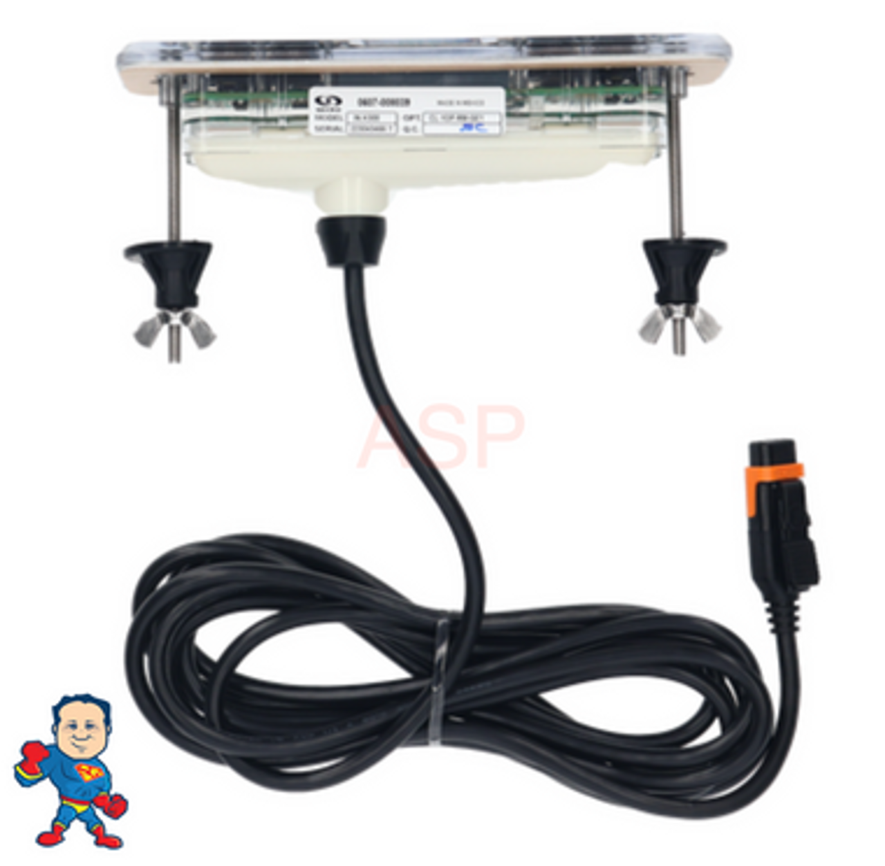 Topside  Control, Gecko, IN.K300, 4-Button, LCD, Pump1, Pump2, 10' Cable, w/in.link Plug
