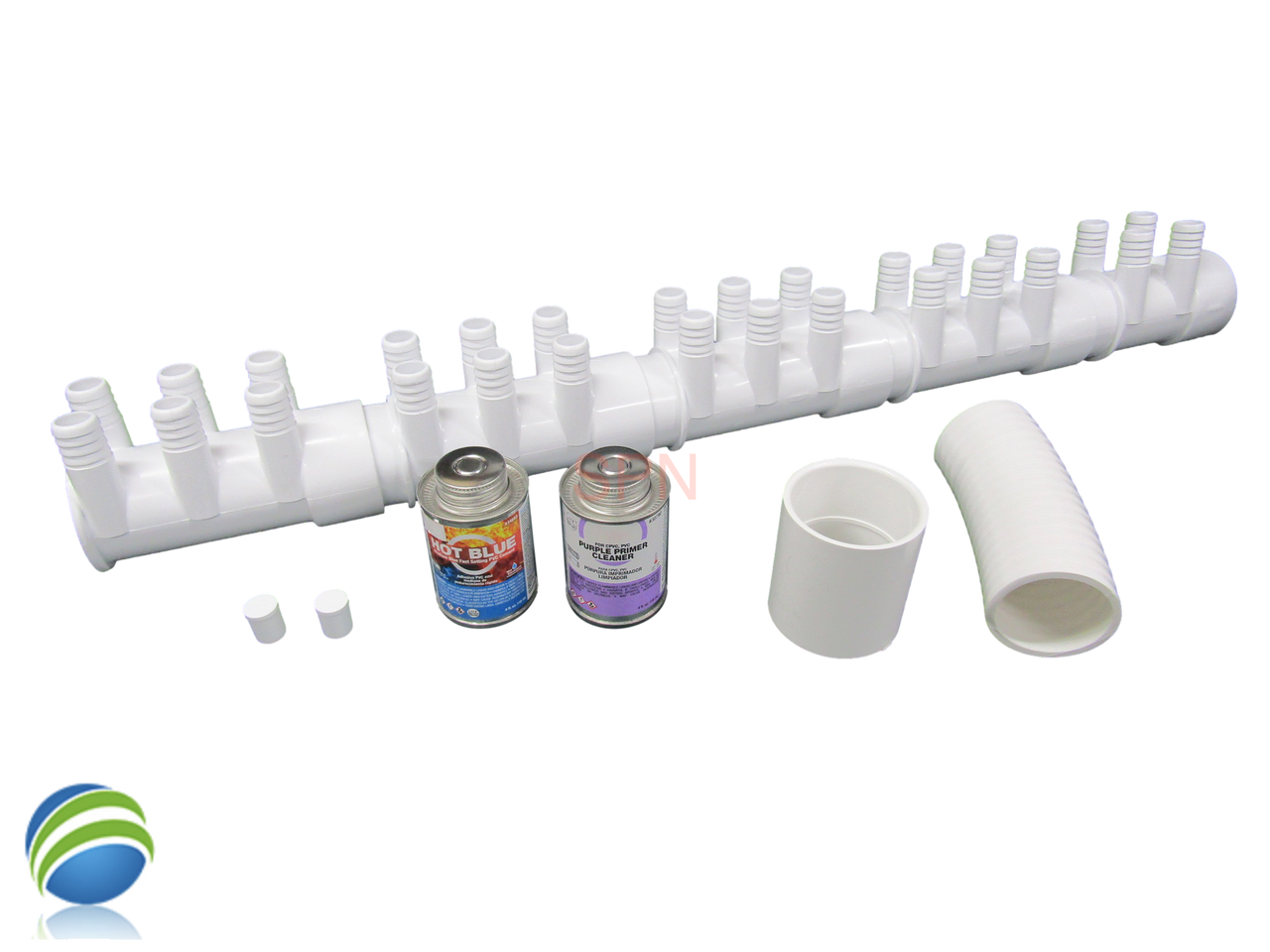 Water Manifold, Base Kit,  2" with (28) 3/4" Outputs & Coupler Video How To