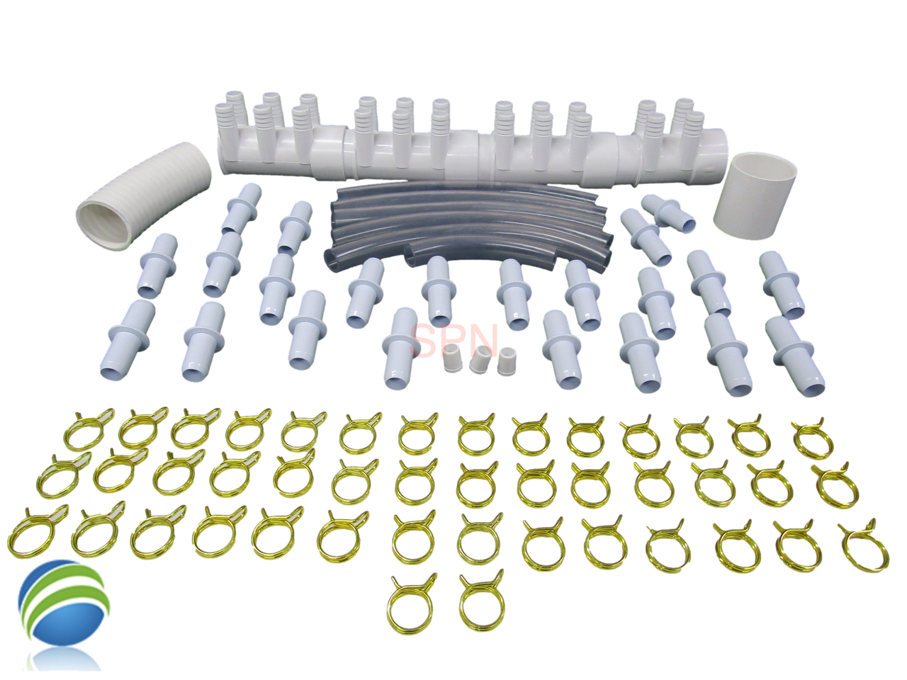 Manifold Hot Tub Spa Dead End (22) 3/4" Outlets with Coupler Kit Video How To