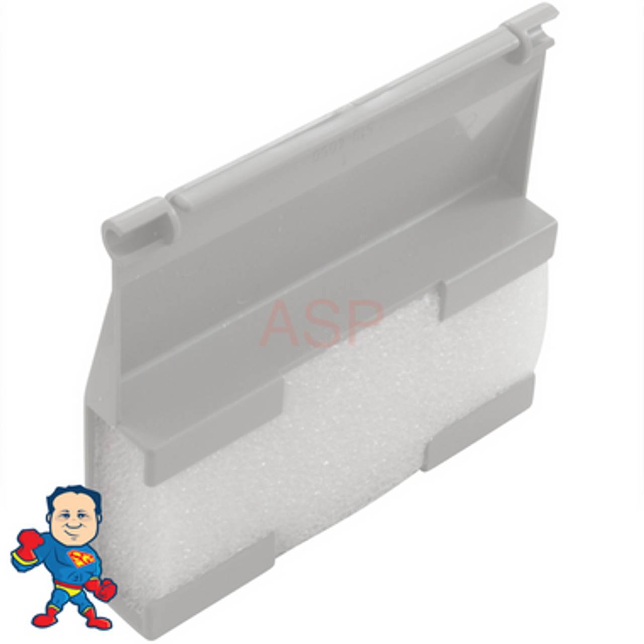 Weir, Waterway, Spam SkimFilter, White, with Foam Insert