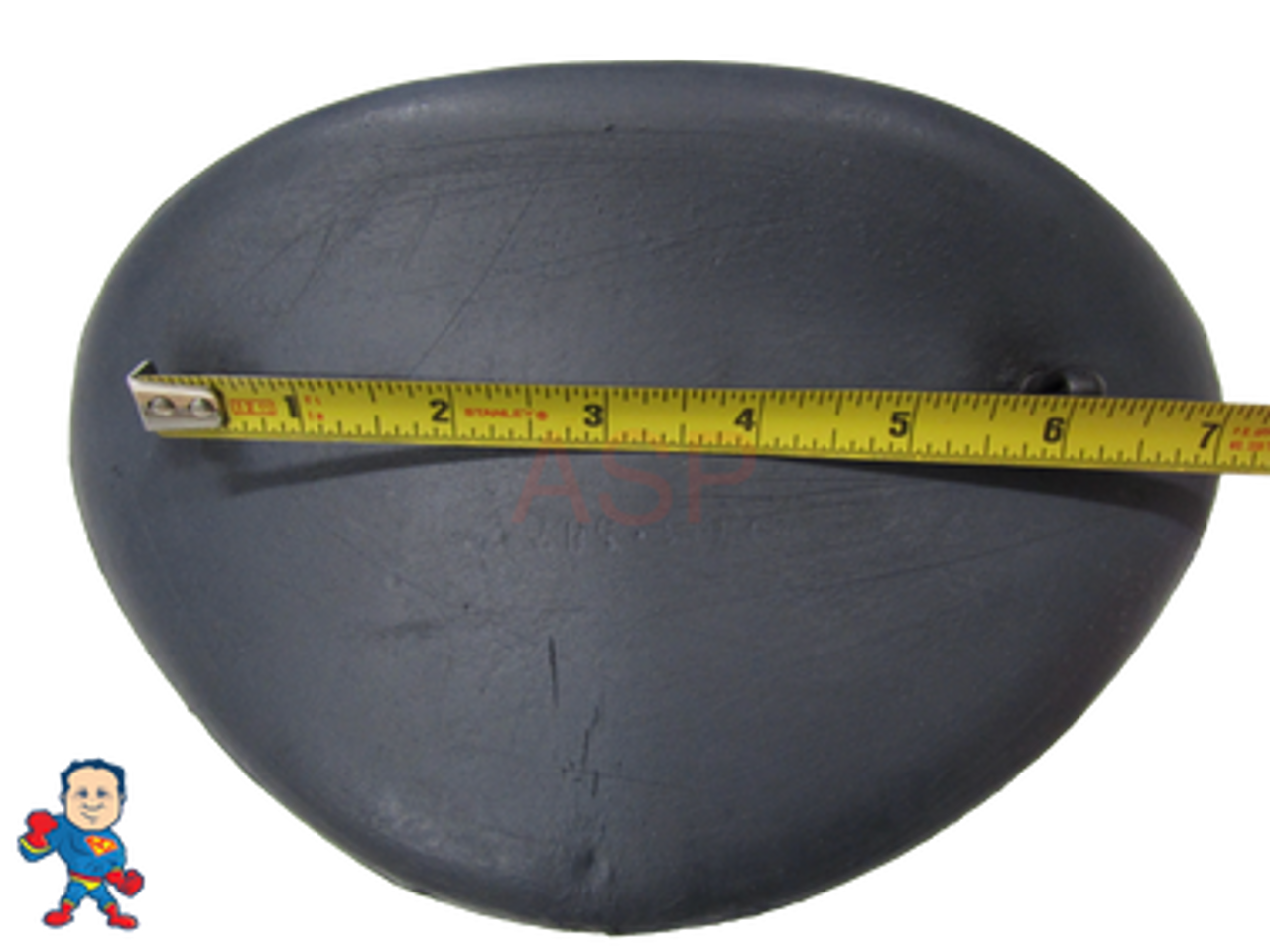 Spa Hot Tub Graphite Gray Tri-Curve Pillow (2) Tab Fits Some Four Winds Spas & Others  
Black Tri-Curve 9" wide x 6" Tall (2) Tabs that are about 6-6 1/8" center to center