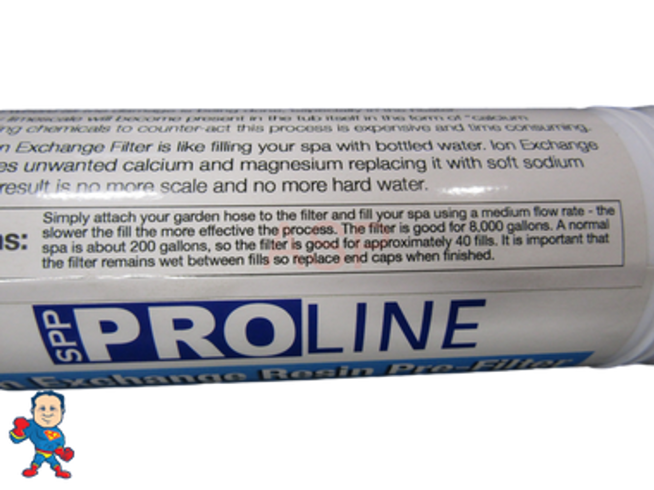 ProLine Resin Pre-Filter , 8000 gal., Ion Exchange Resin, Attach to Water-hose