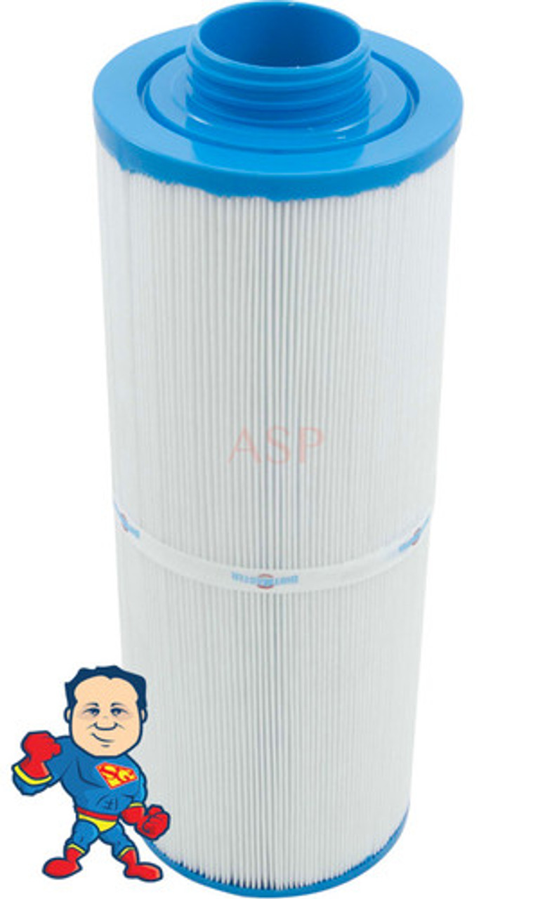 Jacuzzi Premium Filter Cartridge, 35sqft, 4-5/8" x 12-1/2", 2"SAE Threads