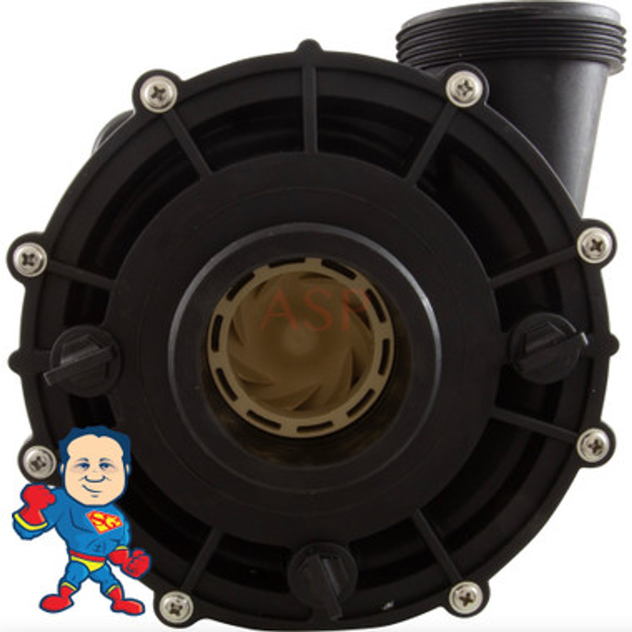 Complete Pump, 36675-03 Watkins, Vendor Code 3536, Wavemaster 6000 or 7000, 1.65HP, 115v or 230V, 17.0A or 8.5A, 48 frame, 2"x 2", 1 Speed