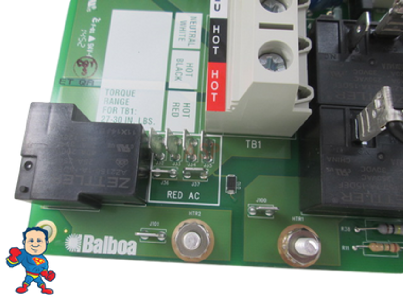 Cal Spa Balboa 6200 Series Circuit Board CHIP NUMBER: CS6200R1(X) - CS6100R1(X)