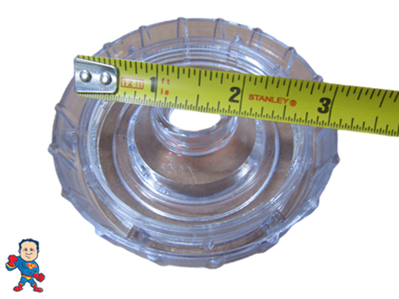 Dynasty Spa Hot Tub Diverter Cap 3 5/8" Wide Clear Orion Thicker 13/16"