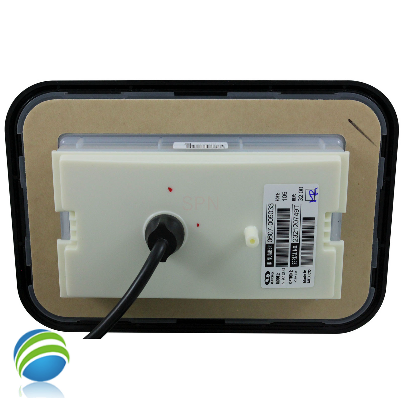 Gecko, IN.K1000 Color Touchscreen Topside Control , 10' Cord, 7-1/2" x 5-1/4"