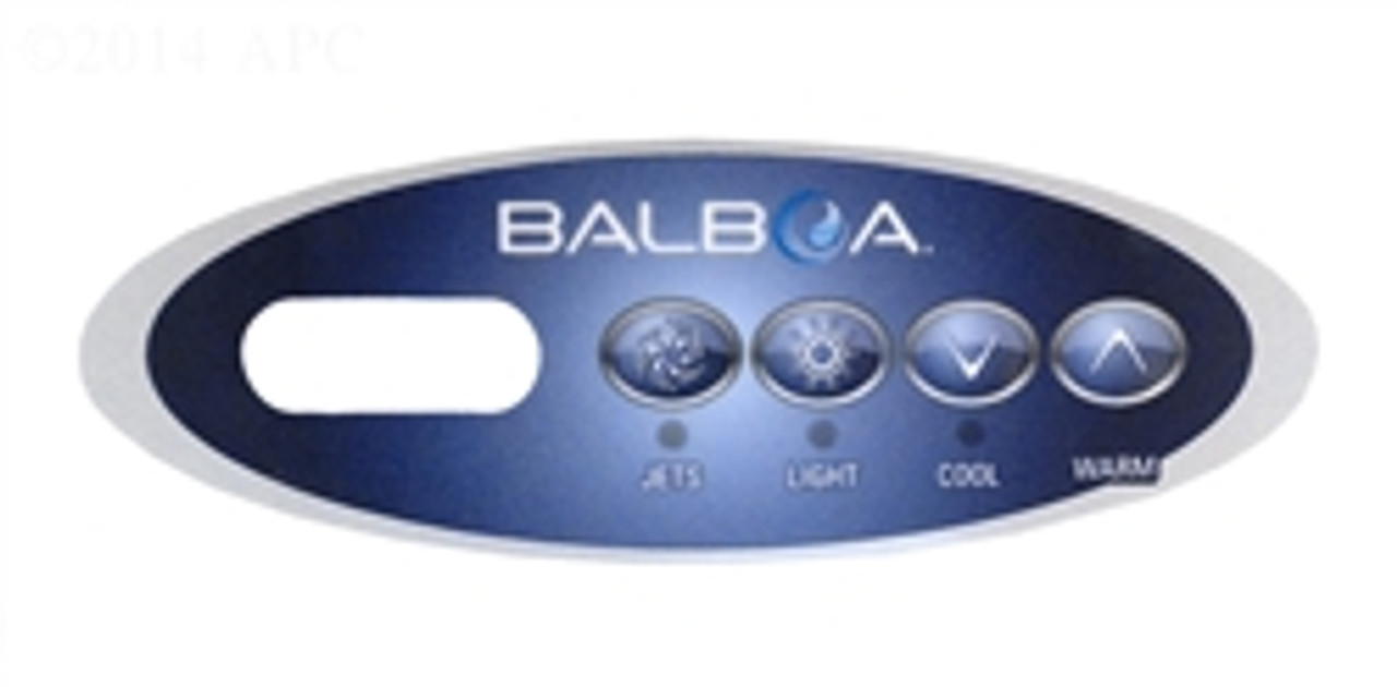 Balboa Overlay 4 Button Mini Oval LCD, 11852