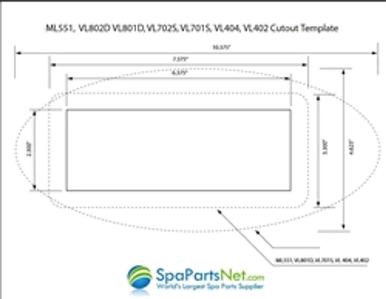 Balboa VL404 LED Digital Duplex Topside, 4 Button, 51248