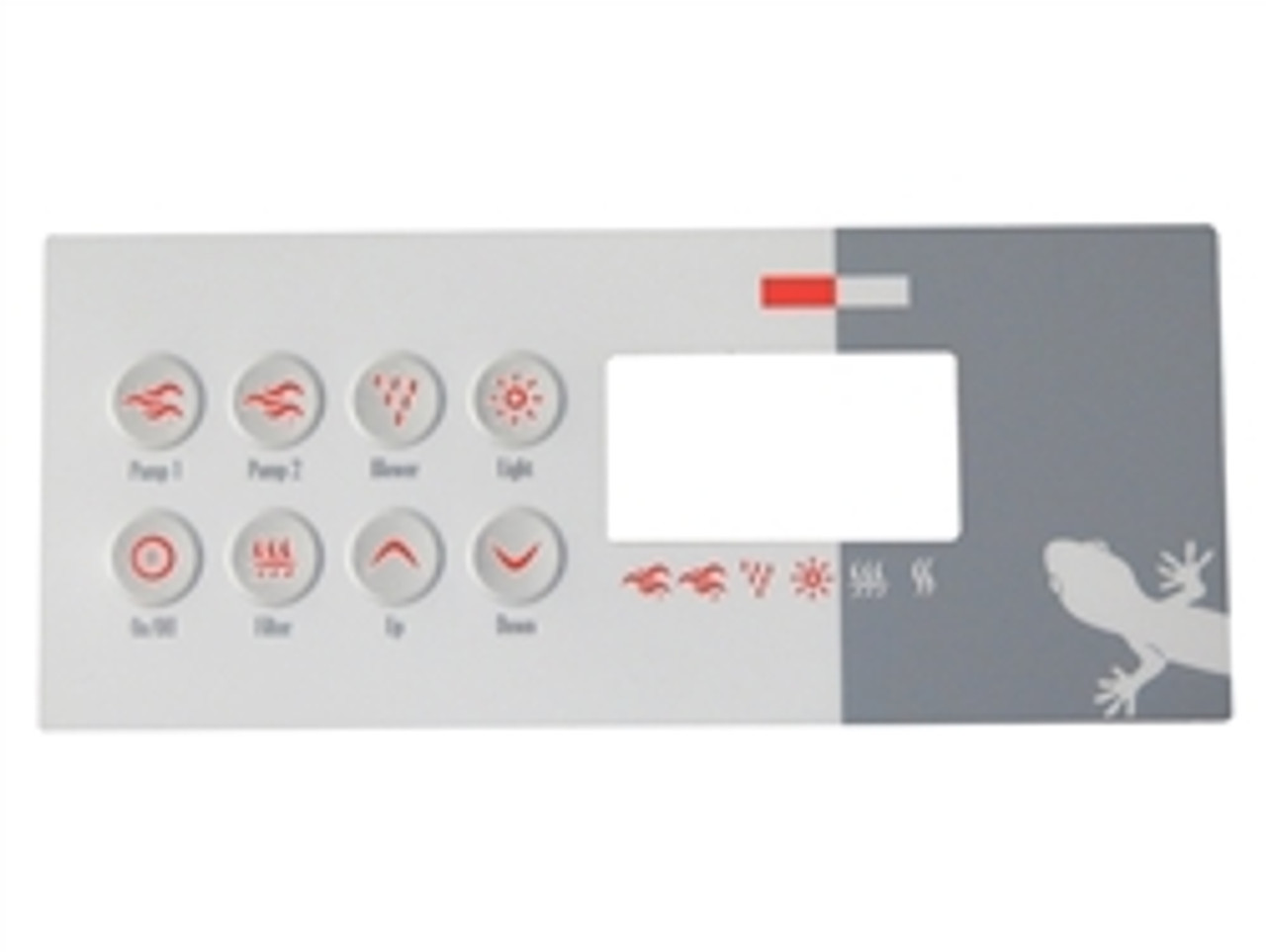 Gecko TSC08 / K-8, 8 Button Overlay Sticker