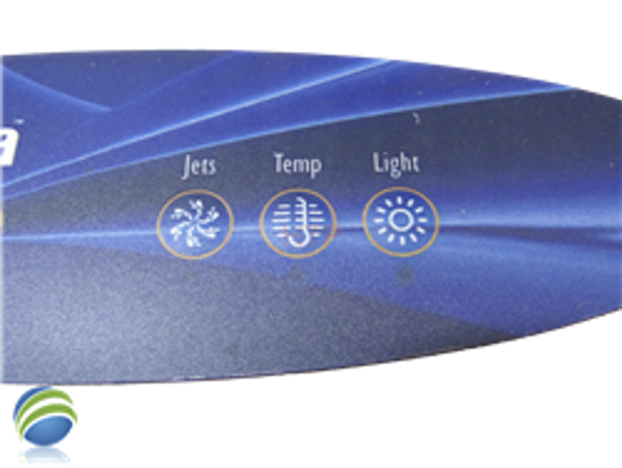 Balboa MVP 260 / VL260 3 Button LCD Overlay - Jets, Temp, Light