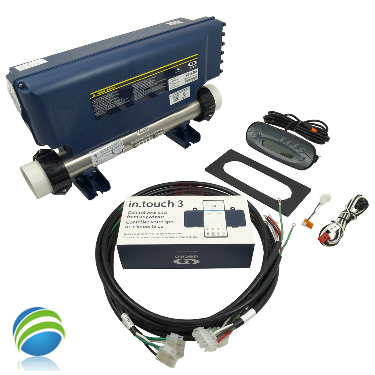 Gecko IN.YE V3 Retro Fit Bundle w/ K450 Topside, Cords and WiFi Module