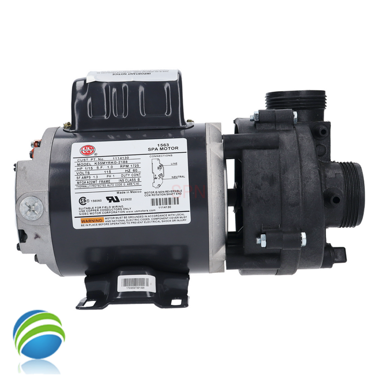 Newest Version of the Vico Ultima Circulation Pump, 115 Volt, 1/12 HP - Now 1/15th HP!