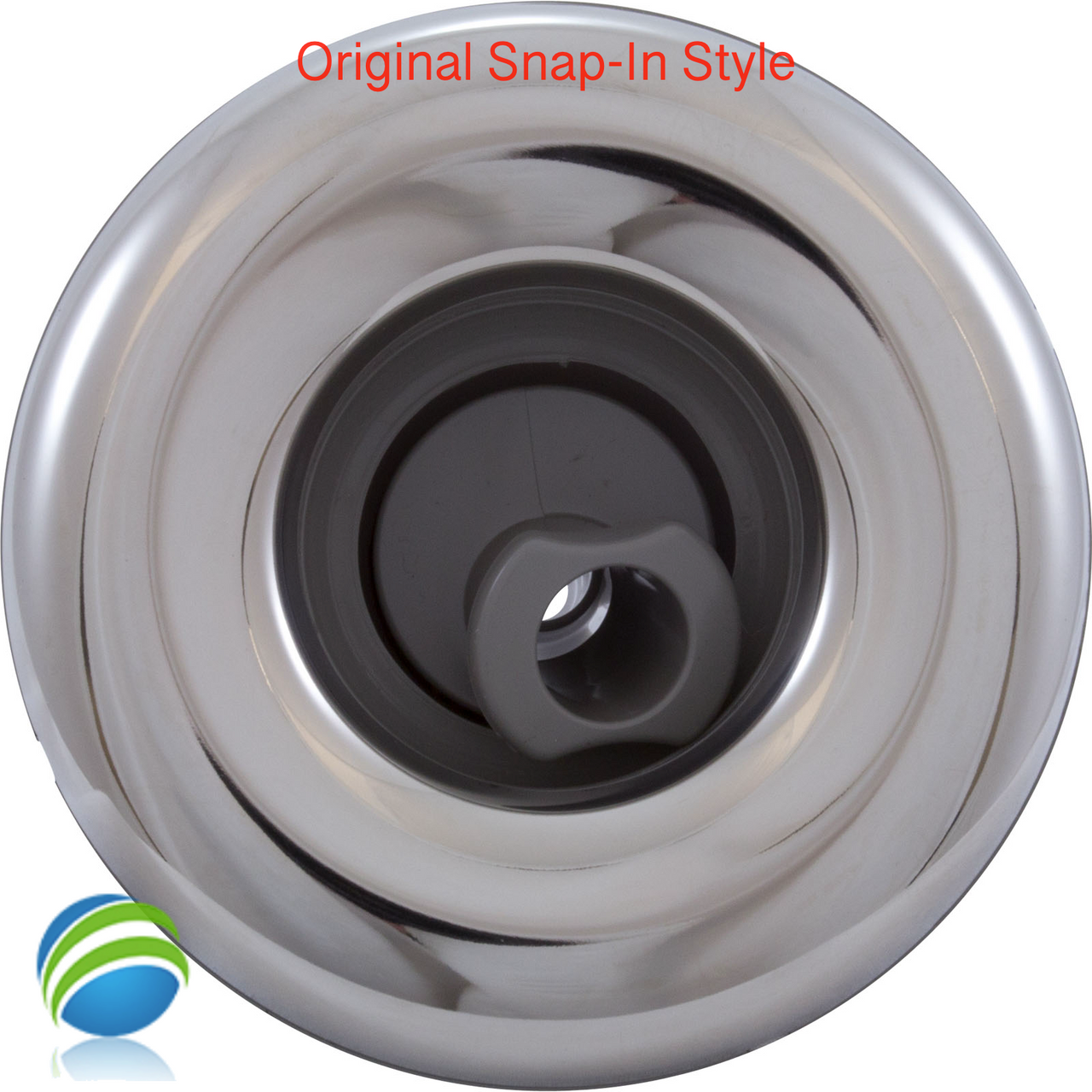 Poly Storm 4" Snap In Jet Internal, Rotational, SS/Gray- Original Face