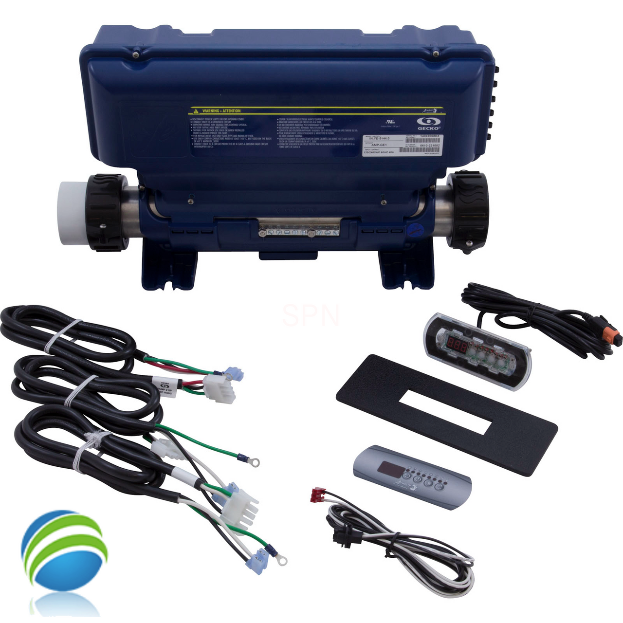 Gecko IN.YE-5 Retro Fit Kit, K200 Topside, Cords and Adapter Plate-1701399482 Gecko IN.YE-5 Retro Fit Kit, K200 Topside, Cords and Adapter Plate-1701399482