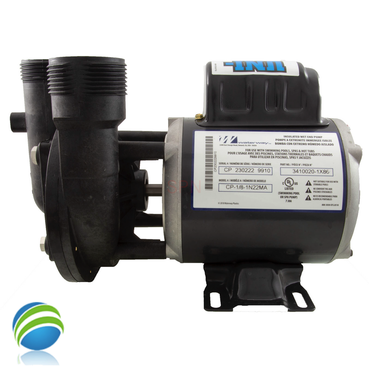 Waterway Uni-Might Circulation Pump - 230 Volt, 1/15th HP