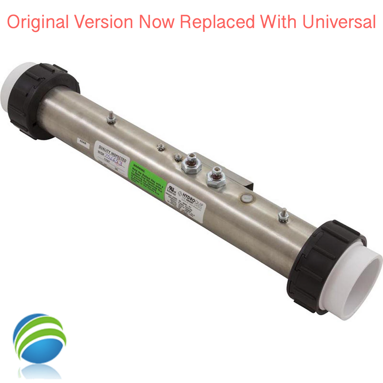 Hydro-Quip Universal 5.5 KW Flo-Thru Heater, 15" Original, Now Universal!