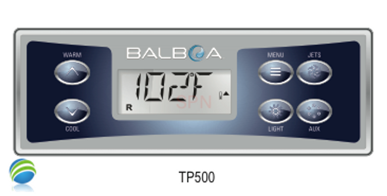 Control Retrofit Kit Balboa BP7, 1 or 2 Pump/Blower ,Ozone ,Light, 5.5kW, 115v/230v, with TP500 Topside