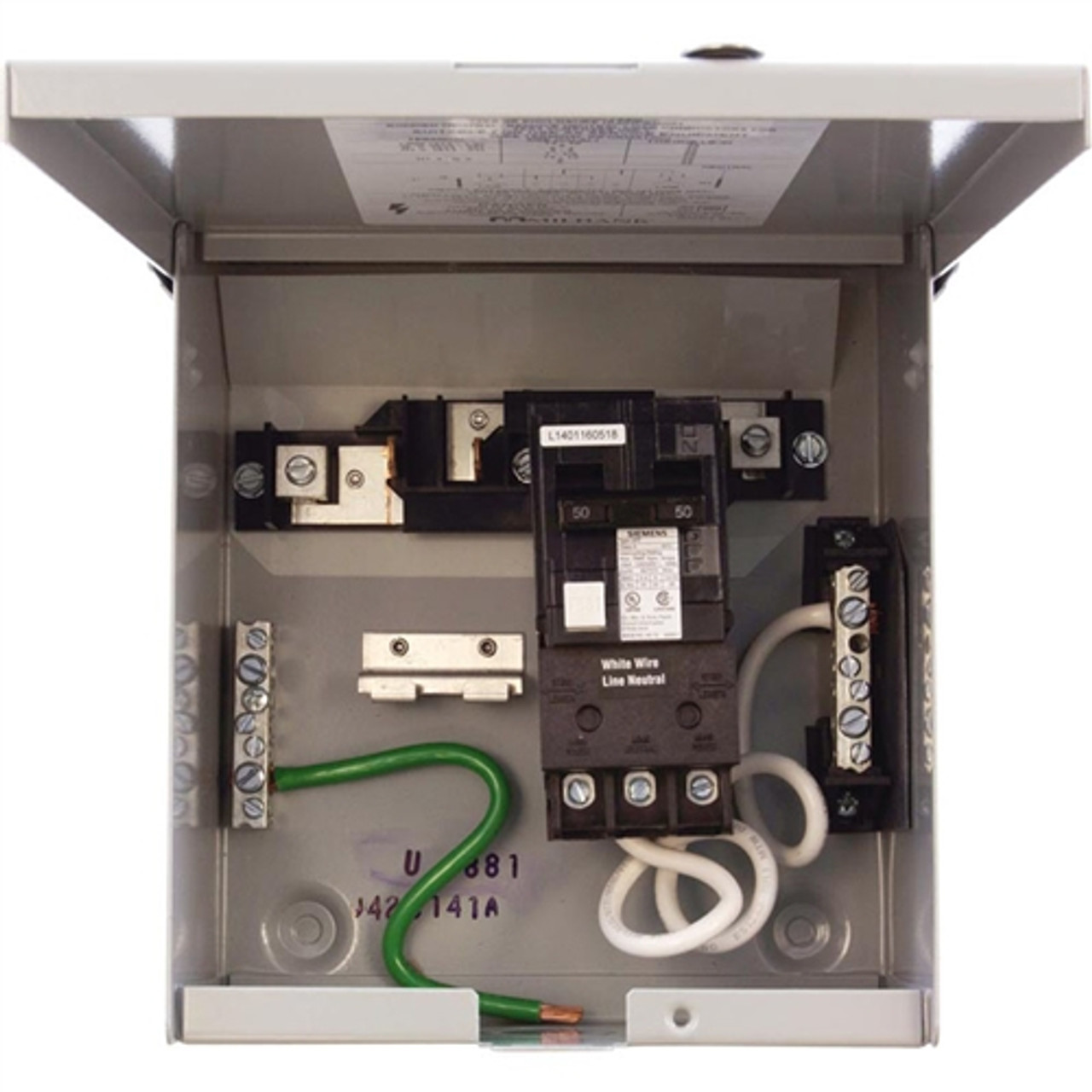 Load Center, GFCI Disconnect, 115v/230v, DP, 50A, U4881-O-50GB