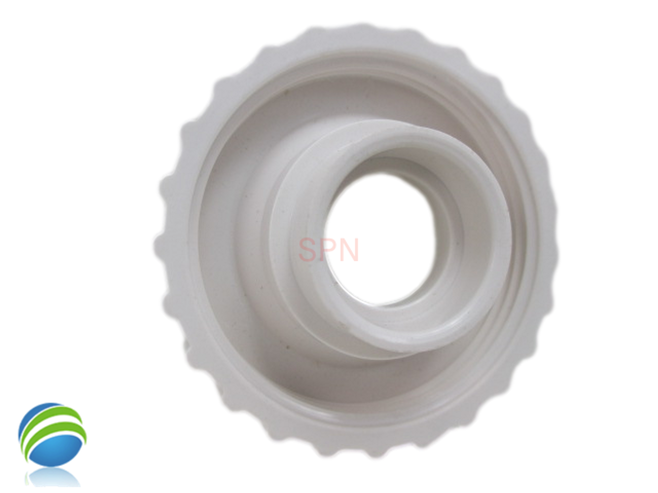 Replacement 1" Waterfall or Neck Jet Diverter Cap, White, On/Off, Single Port