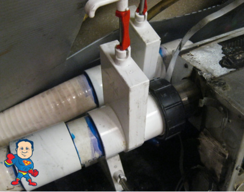 Example of a a Slice valve in plumbing