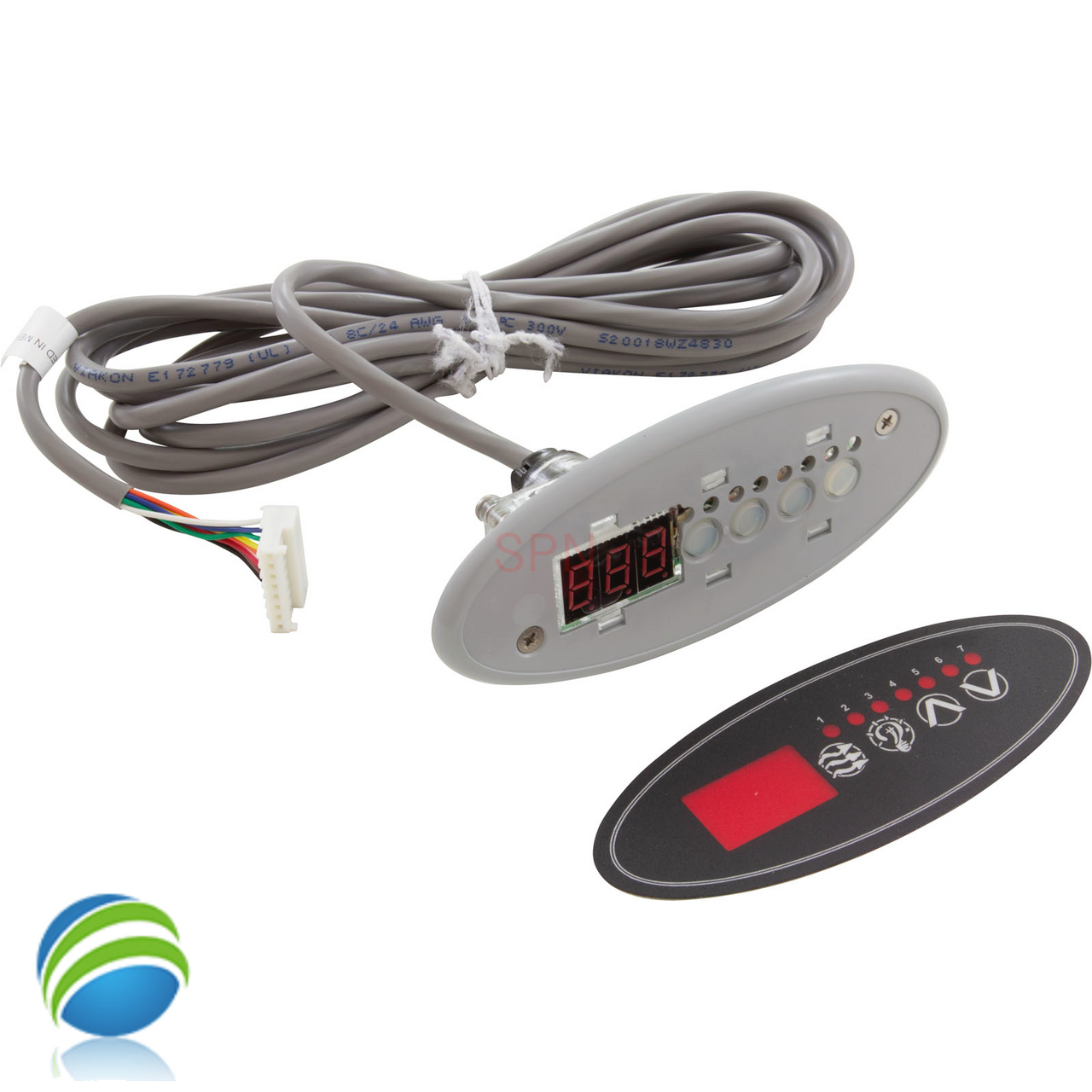 Gulf Coast Spas Small Oval Topside Control Pad for CS6100