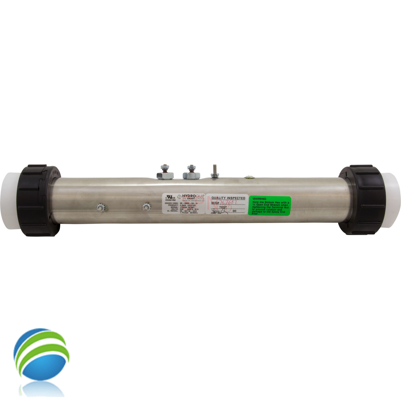 Gecko S-Class Flo Thru Heater Assembly, 4.0 KW, 15"