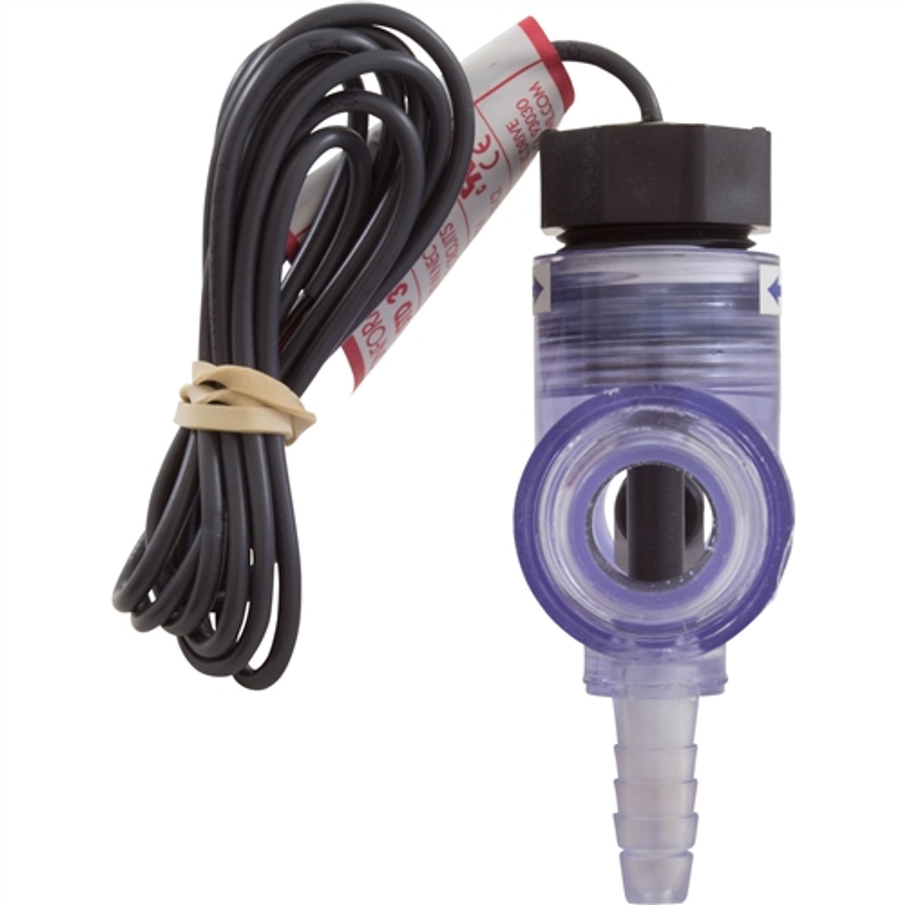 Flow Switch w/ Clear Tee Fitting & Barbed Nipple - Sundance, Jacuzzi, Artesian, D-1