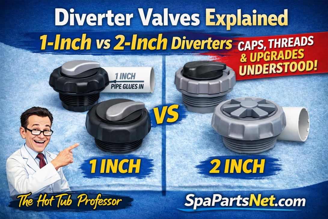 Understanding Hot Tub Diverter Valves: 1-Inch vs 2-Inch