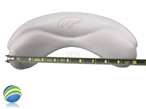LA Spa Hot Tub Neck Collar Pillow 1 Tab 11" X 3 1/2" Gray with La Spa Logo LA Spa Hot Tub Neck Collar Pillow 1 Tab 11" X 3 1/2" Gray with La Spa Logo