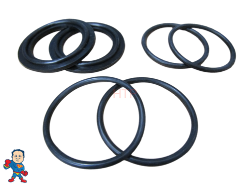 2X Universal 1 1/2" Pump Union O-Ring or Gasket Kit One of Each Size
