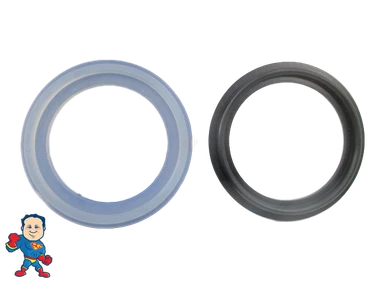 Hot Tub Spa 2" Heater or Pump Union Gasket Combo (1) 2 1/2" Lip & (1) 2 5/8" Lip Gasket