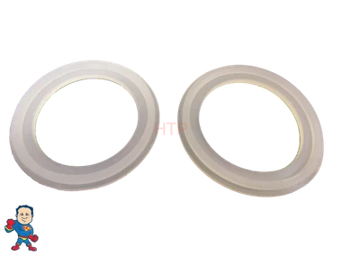 Fits Watkins Heater Union Gasket Set of  (2) 2 5/8" Lip Hot Tub Spa 2" Heater  Gasket with 2 5/8" Center to Center Groove