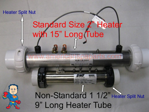 This shows the two basic heater tubes and sizes.. This part would fit the bottom tube..