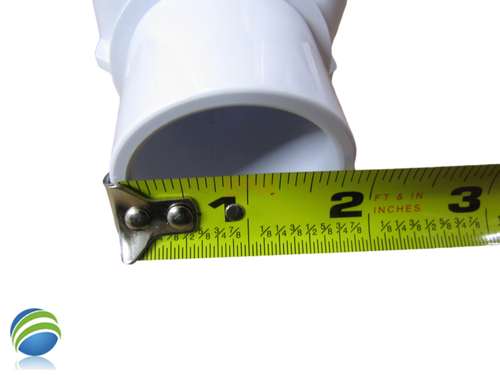 The manifold featured in this kit is Open on both ends.. One end receives a 1 1/2" Pipe or fitting that would measure 1 7/8" Outside Diameter and on the other end glues inside of a 1 1/2" fitting that would measure 1 7/8" Inside Diameter..