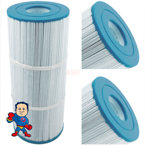 Filter, Cartridge, 65sqft, 2-1/8" Top Hole, 2-1/8" Bottom Hole, 5-5/16" Wide, 14-11/16" Tall Filter, Cartridge, 65sqft, 2-1/8" Top Hole, 2-1/8" Bottom Hole, 5-5/16" Wide, 14-11/16" Tall