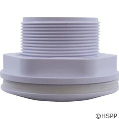 Wall Fitting,Fiberglass Long Body,1-1/2"mpt x 1-1/2"fpt,Wht Wall Fitting,Fiberglass Long Body,1-1/2"mpt x 1-1/2"fpt,Wht