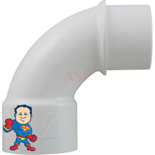 90 Elbow, Sweep, 1-1/2"slip x 1-1/2"spigot, Street x Slip 90 Elbow, Sweep, 1-1/2"slip x 1-1/2"spigot, Street x Slip