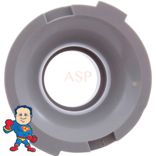 Wall Fitting, HydroAir, Duo Blaster, 15/16" hole size, Gray Wall Fitting, HydroAir, Duo Blaster, 15/16" hole size, Gray