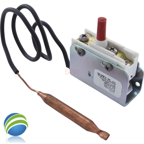 Hi-Limit, 5/16" diameter, 12"Capillary, SPST, Screw Terminal, 25A Hi-Limit, 5/16" diameter, 12"Capillary, SPST, Screw Terminal, 25A