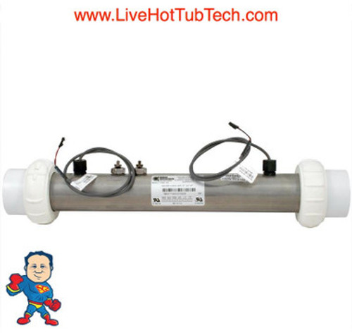 Heater, Flo Thru, Balboa M7, 15" x 2", 230v or 115v , 4.0kW, with Sensors Heater, Flo Thru, Balboa M7, 15" x 2", 230v or 115v , 4.0kW, with Sensors
