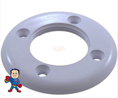 Faceplate, Hayward Generic, 1-1/2" fpt, White, Pool Vinyl Liner Faceplate, Hayward Generic, 1-1/2" fpt, White, Pool Vinyl Liner