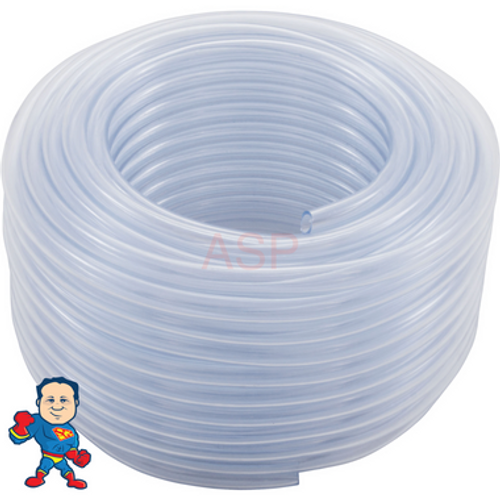 Air or Water Tubing, Vinyl, 3/8" id x 1/2"od, 50ft Roll Air or Water Tubing, Vinyl, 3/8" id x 1/2"od, 50ft Roll