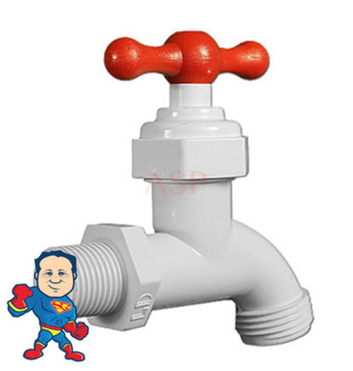 Hose Bib, 1/2"mpt, Plastic Hose Bib, 1/2"mpt, Plastic