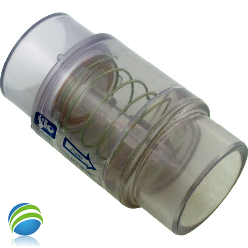 Spring Check Valve, Flo Control, 1-1/2" Slip /2" Spigot/Street, 1/4 lb, Air Spring Check Valve, Flo Control, 1-1/2" Slip /2" Spigot/Street, 1/4 lb, Air