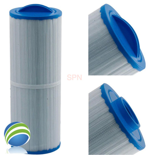 Filter, Cartridge, 50sqft, Handle Top, 1-1/2"Female SAE , 5" Wide, 13-1/16" Tall, American Brand Hot Tubs and More