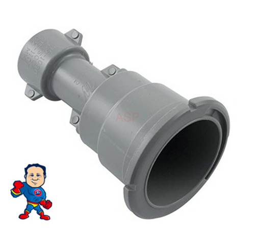 Wall Fitting, Waterway Poly Storm Gunite, 3-3/16" face diameter, Gray Wall Fitting, Waterway Poly Storm Gunite, 3-3/16" face diameter, Gray